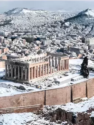 2022.01.24 Athens dressed in white