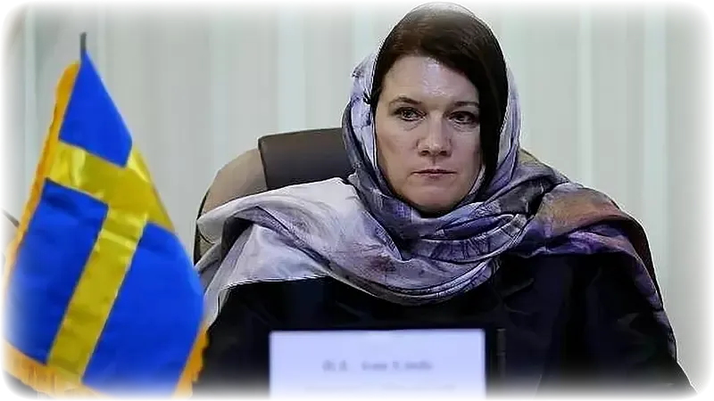 Ann Linde- Ex-minister MFA of Sweden defends officials wearing headscarves in Iran