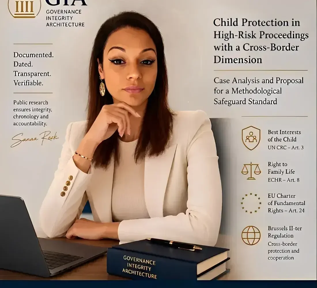 Sanaa Rezk, Independent Governance Researcher, AI Governance, Governability, Institutional Capacity, ΔT Principle, Governance Integrity Architecture (GIA), SPSF, Subverting the Hague Convention, The Hague Convention Betrayed,